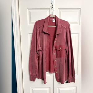 Boutique Ribbed Shacket Size 2X